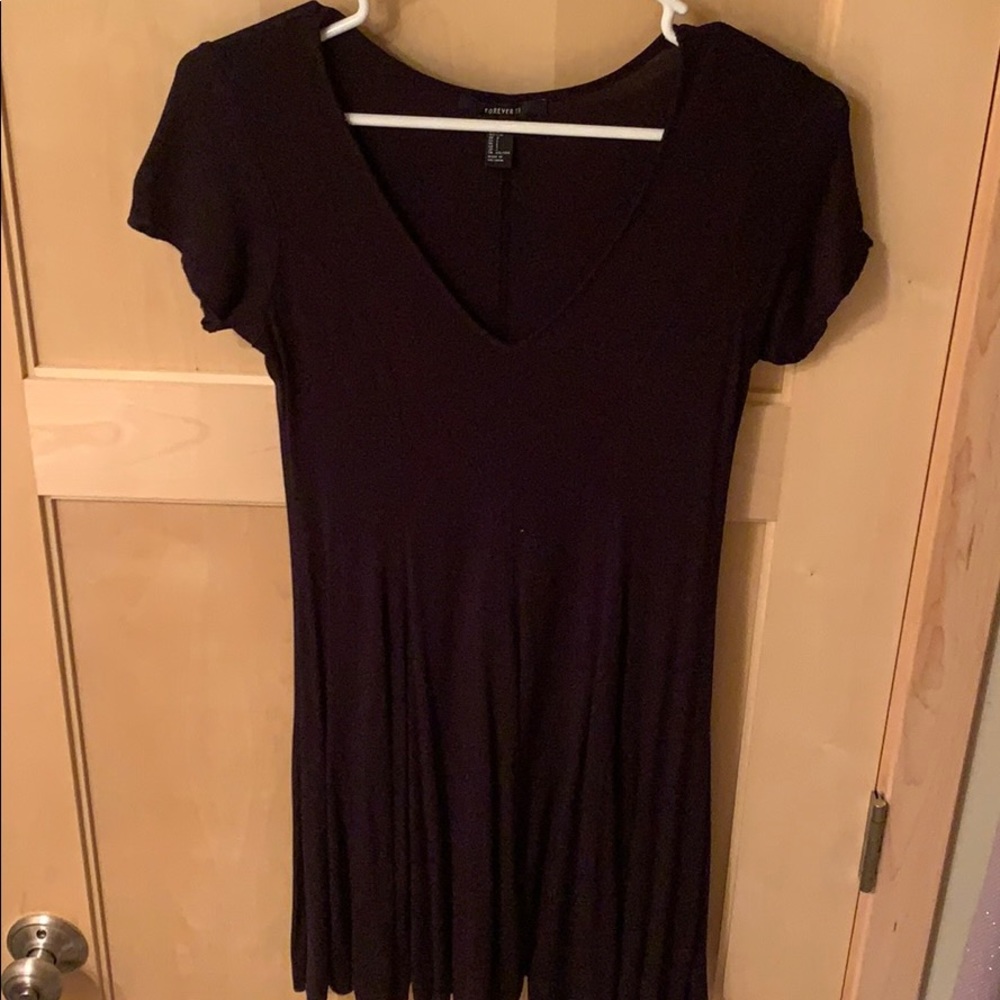 Black forever 21 skater dress
